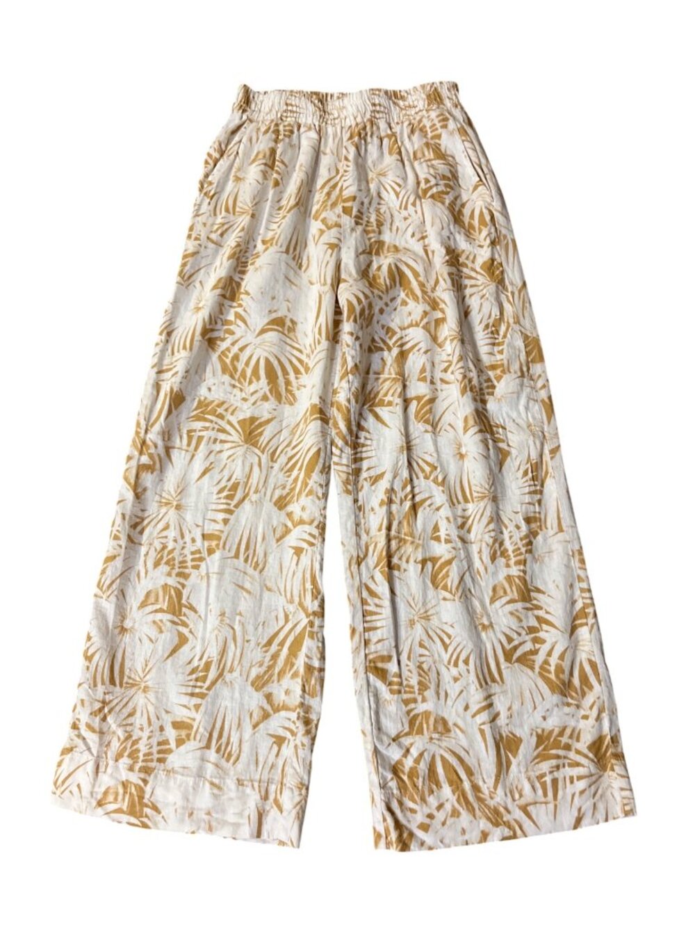 Panama Jack Linen Blend Pants Womens S Tropical Pull On Beach Used - Picture 3 of 16